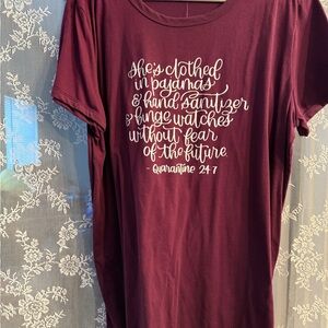 LuLaRoe Red Short Sleeve Tee